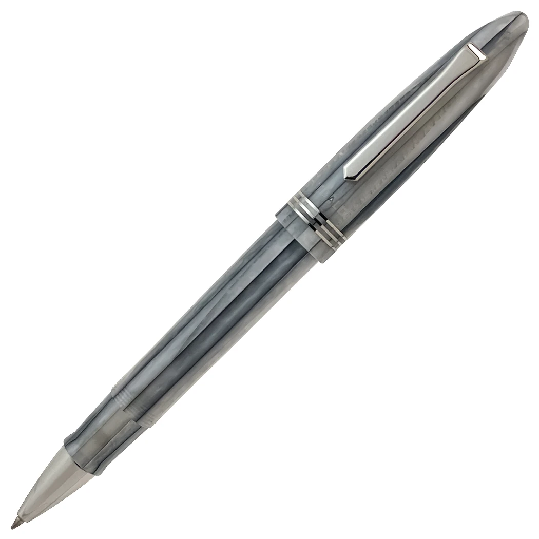 Tibaldi Bononia Rollerball Pen, Pearl Mist, Palladium Trim 3 Tibaldi Bononia Rollerball Pen, Pearl Mist, Palladium Trim