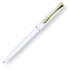 Diplomat Traveller Ballpoint Pen, Snow White & Gold 2 Diplomat Traveller Ballpoint Pen, Snow White & Gold -Noodlers Store TravellerSnowhiteGoldBP