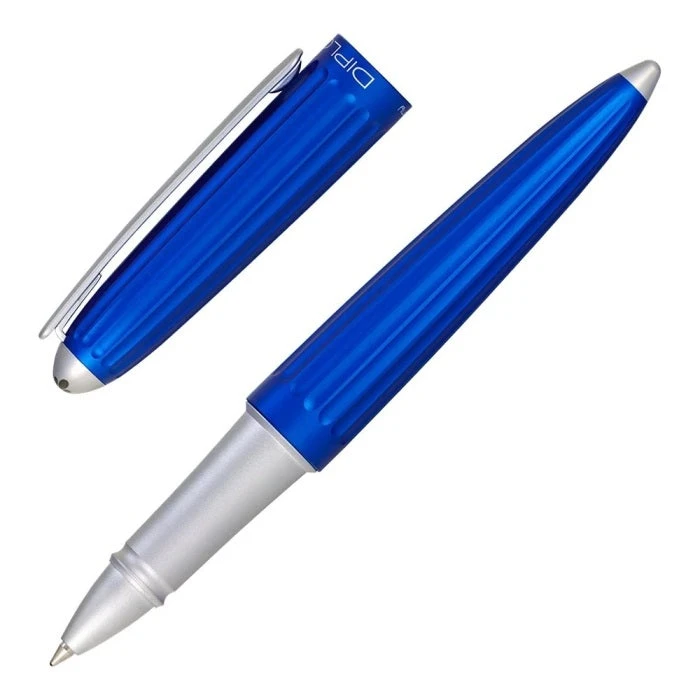 Diplomat Aero Rollerball Pen, Blue 3 Diplomat Aero Rollerball Pen, Blue
