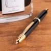 Pilot Vanishing Point Retractable Fountain Pen, Black & Gold -Noodlers Store VanishingPoint Gold Black Tip