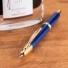 Pilot Vanishing Point Retractable Fountain Pen, Blue & Gold -Noodlers Store VanishingPoint Gold Blue Tip