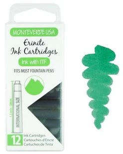 Monteverde International Standard Fountain Pen Ink Cartridges, Erinite