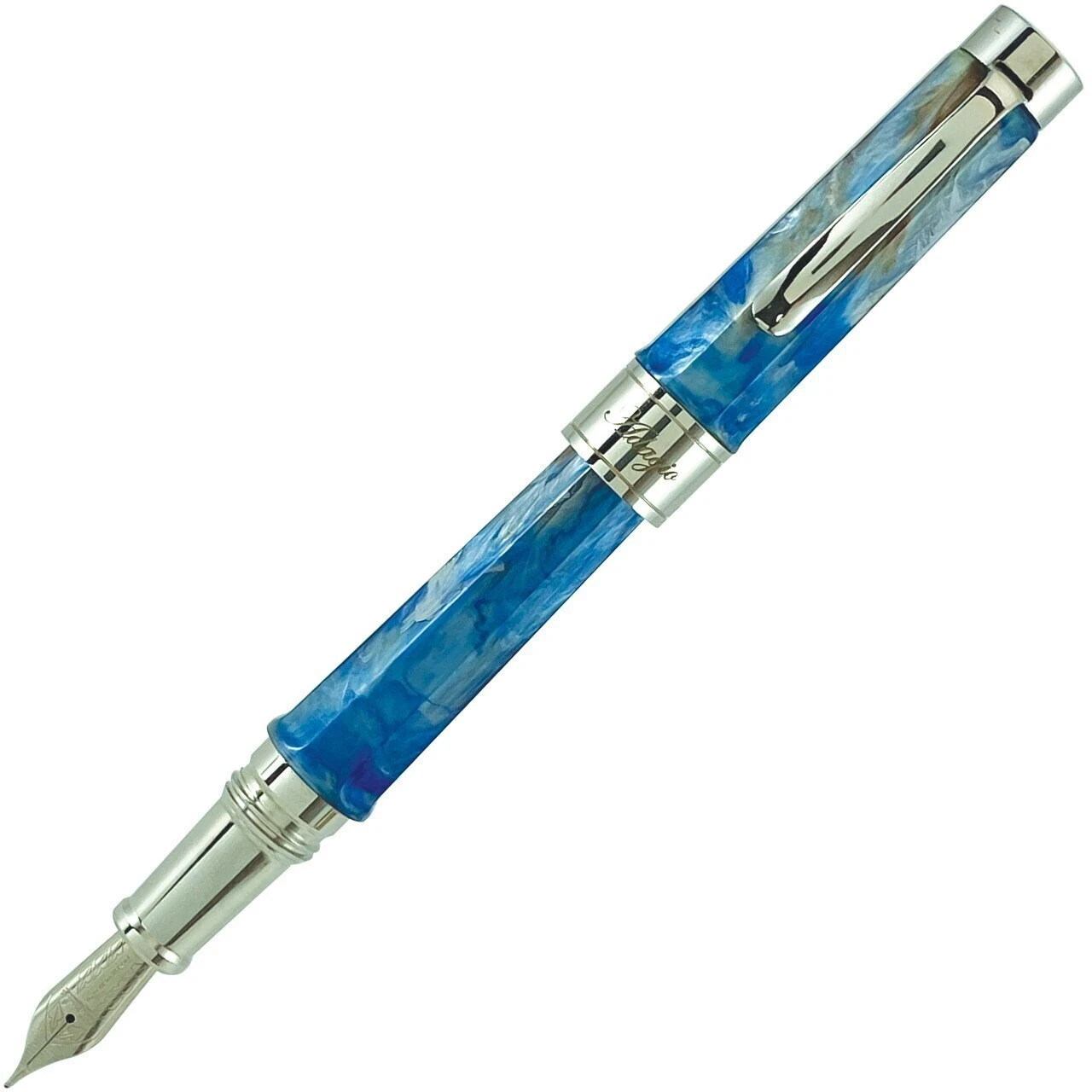 Stipula Adagio Fountain Pen, Light Blue, Medium Nib 3 Stipula Adagio Fountain Pen, Light Blue, Medium Nib
