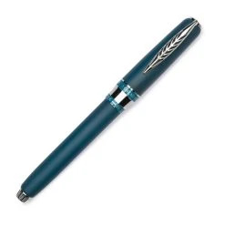 Pineider Alchemist Zeolite Fountain Pen, Kilauea Blue, Fine 14K Nib -Noodlers Store alchemist kilauea blue 2 1024x1024 1 eed76dbd 35e9 4793 8aa3 02672612e99f