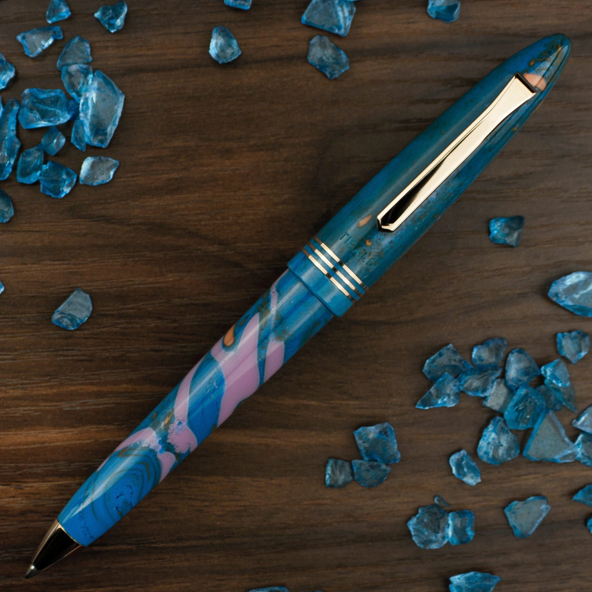 Tibaldi Limited Edition Bononia Mercury Fountain Pen, Rose Gold Trim 4 Tibaldi Limited Edition Bononia Mercury Fountain Pen, Rose Gold Trim - Image 2