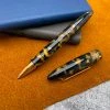 Tibaldi Bononia Rollerball Pen, Black & Gold, 18K Gold Plated Trim