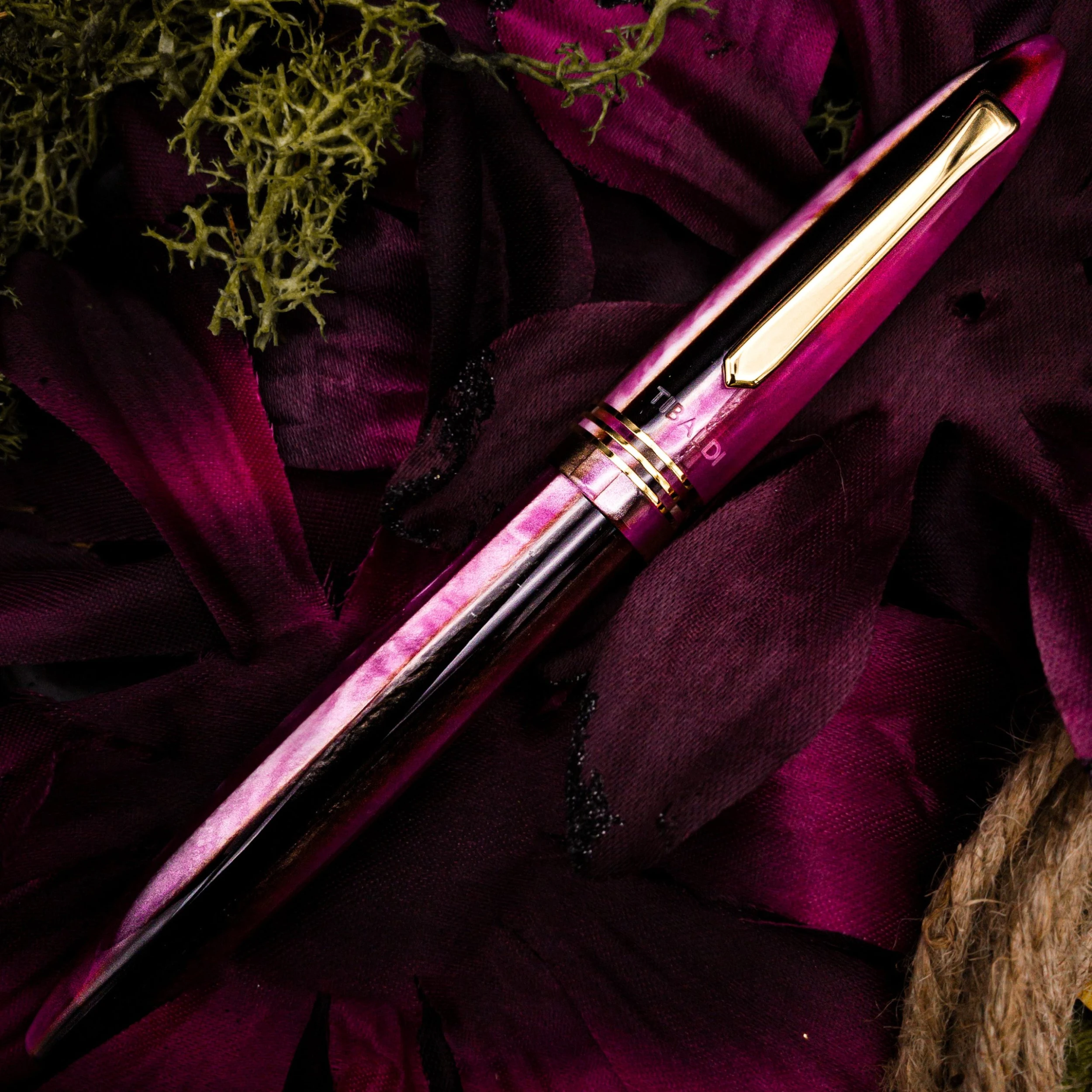 Tibaldi Bonania Zany Brown & Pink Rollerball Pen 4 Tibaldi Bonania Zany Brown & Pink Rollerball Pen - Image 2