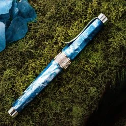Stipula Adagio Fountain Pen, Blue Cave -Noodlers Store cav2 b759c0d5 ef52 4dd2 a431 4fb4af7acc75