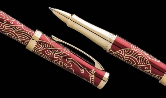 Cross® Cross Sauvage 2014 Year Of The Horse Rollerball Pen, Red & Gold 4 Cross® Cross Sauvage 2014 Year Of The Horse Rollerball Pen, Red & Gold - Image 2