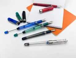 Pineider Avatar Twin Tank Touchdown Fountain Pen, Devil Red -Noodlers Store d6fe9aef f24f 5394 ac7b 4ab7ebc3fae9