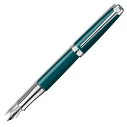 Caran D'Ache Caran Dache Leman V2 Fountain Pen, Amazon Green, 18k Nib