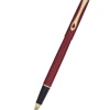 Diplomat Traveller Rollerball Pen, Dark Red & Gold -Noodlers Store dgrb