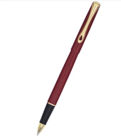 Diplomat Traveller Rollerball Pen, Dark Red & Gold