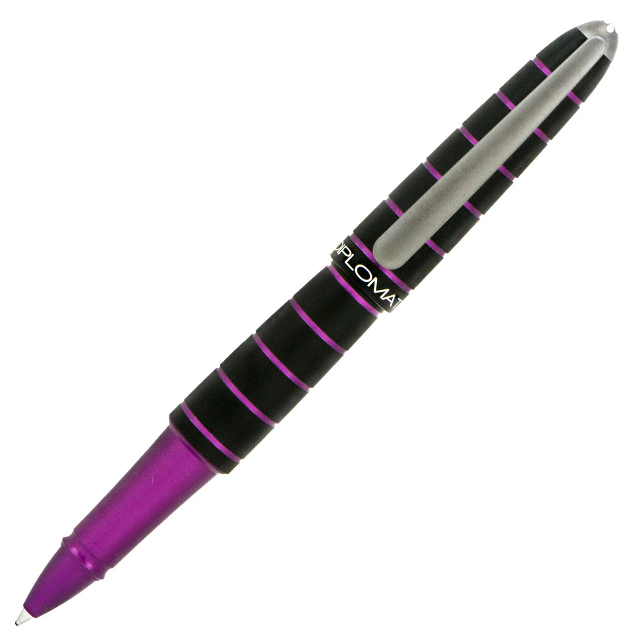 Diplomat Elox Rollerball Pen, Purple & Black 3 Diplomat Elox Rollerball Pen, Purple & Black