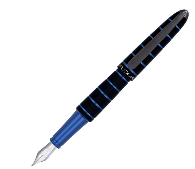 Diplomat Elox Ring Black/Blue Fountain Pen 3 Diplomat Elox Ring Black/Blue Fountain Pen