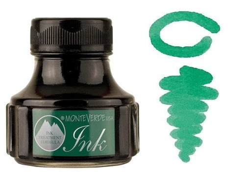 Monteverde 90ml Gemstone Fountain Pen Ink Bottle, Erinite 3 Monteverde 90ml Gemstone Fountain Pen Ink Bottle, Erinite