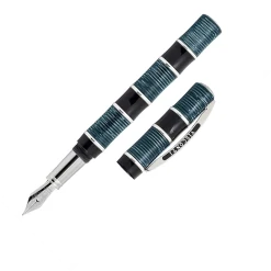Visconti Limited Edition Asia Bamboo Fountain Pen, Blue -Noodlers Store f386f2b4 24e0 5bb0 945f 66e5574a41ad