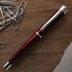 Monteverde Strata Fountain Pen, Red & Chrome 5 Monteverde Strata Fountain Pen, Red & Chrome -Noodlers Store f8a4413b 00c8 5579 a325 28414d8f025e