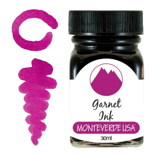 Monteverde 30ml Fountain Pen Ink Bottle, Gemstone, Garnet 3 Monteverde 30ml Fountain Pen Ink Bottle, Gemstone, Garnet