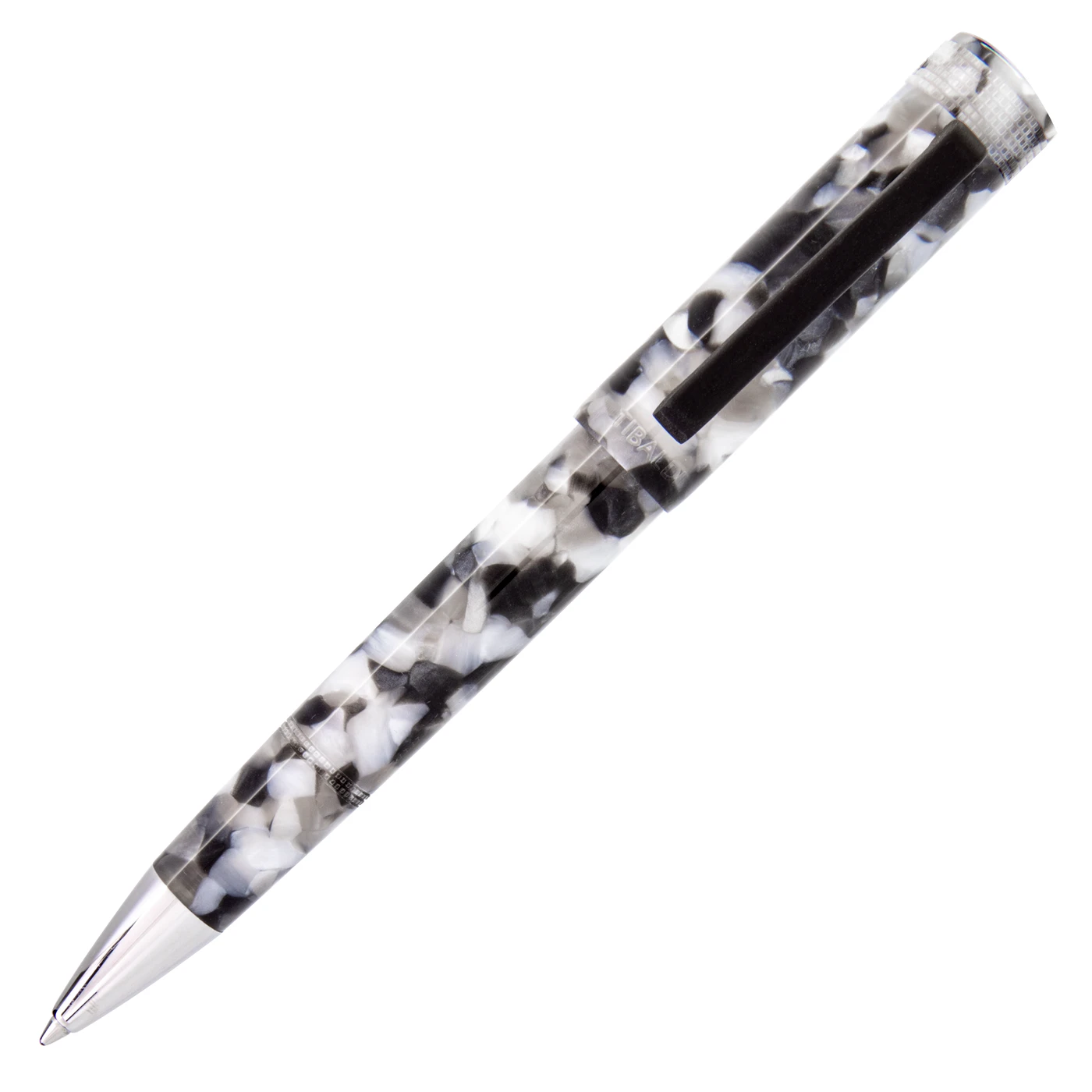 Tibaldi Perfecta LP Vinyl Grey Ballpoint Pen 3 Tibaldi Perfecta LP Vinyl Grey Ballpoint Pen