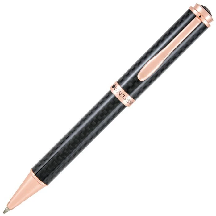 Monteverde 20th Anniversary Innova Limited Edition Ballpoint Pen, Carbon & Rose Gold 3 Monteverde 20th Anniversary Innova Limited Edition Ballpoint Pen, Carbon & Rose Gold