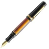 Maiora Aventus Unica Fountain Pen, Black, Orange & Gold 1 Maiora Aventus Unica Fountain Pen, Black, Orange & Gold -Noodlers Store maioraunicafountain