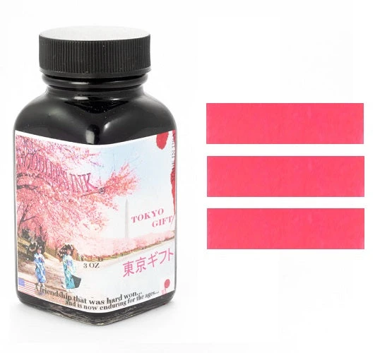 Noodlers Fountain Pen Ink Bottle - Tokyo Gift, Cherry Blossom Pink 3 Noodlers Fountain Pen Ink Bottle - Tokyo Gift, Cherry Blossom Pink