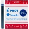 Pilot Namiki Fountain Pen Ink Cartridges, Blue/Black, 12pk 1 Pilot Namiki Fountain Pen Ink Cartridges, Blue/Black, 12pk -Noodlers Store pbb
