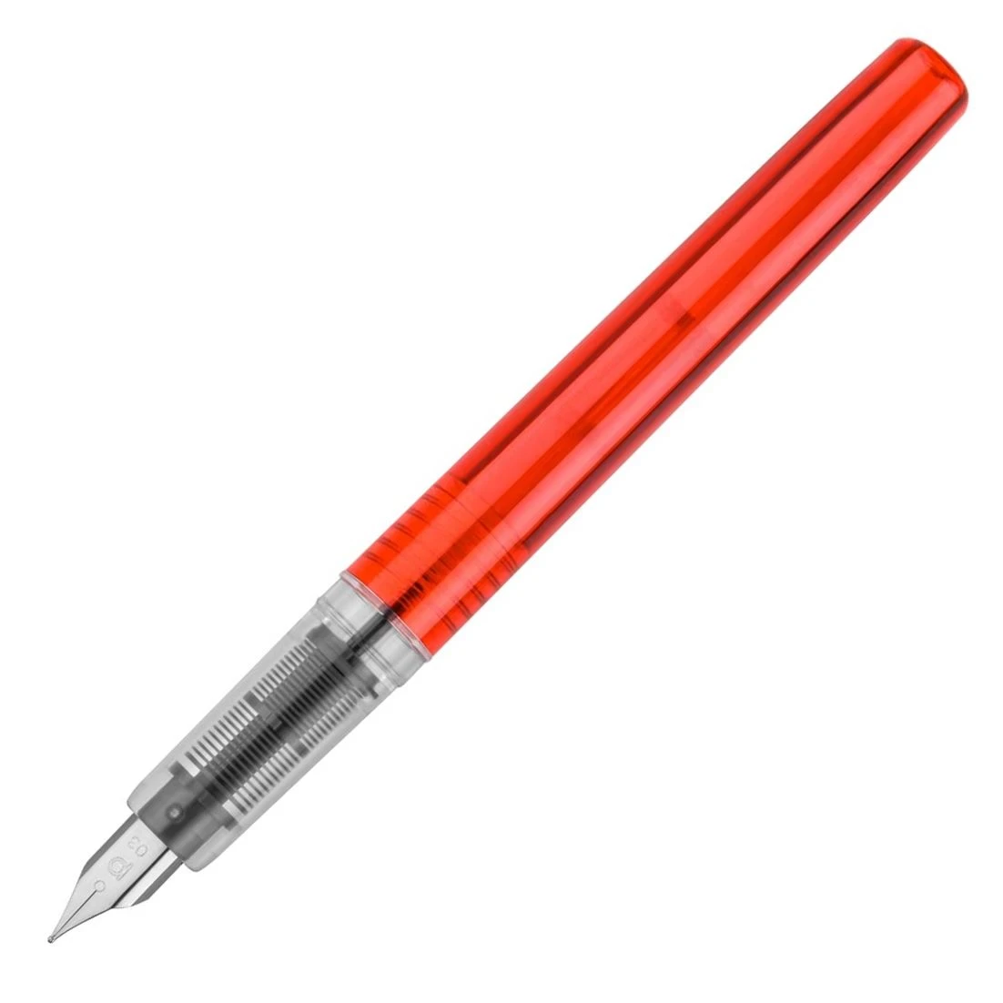 Platinum Prefounte Fountain Pen, Vermilion Orange 3 Platinum Prefounte Fountain Pen, Vermilion Orange