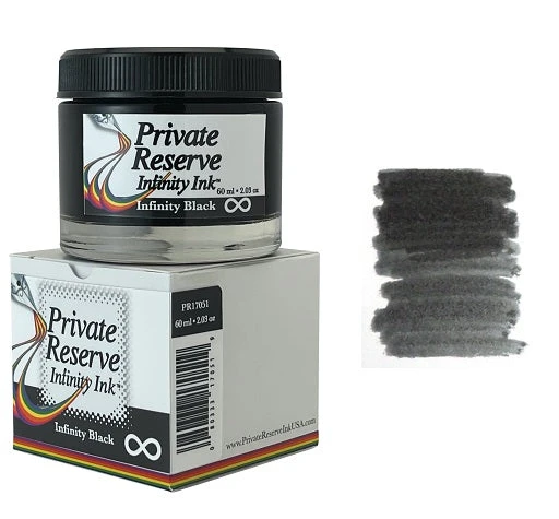 Private Reserve Infinity Fountain Pen Ink Bottle, 60ml, Black 3 Private Reserve Infinity Fountain Pen Ink Bottle, 60ml, Black