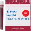 Pilot Namiki Fountain Pen Ink Cartridges, Red, 6pk 2 Pilot Namiki Fountain Pen Ink Cartridges, Red, 6pk -Noodlers Store pred