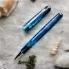 Tibaldi N60 Limited Edition Rollerball Pen, Bora Bora, Palladium Trim 1 Tibaldi N60 Limited Edition Rollerball Pen, Bora Bora, Palladium Trim -Noodlers Store rbpl