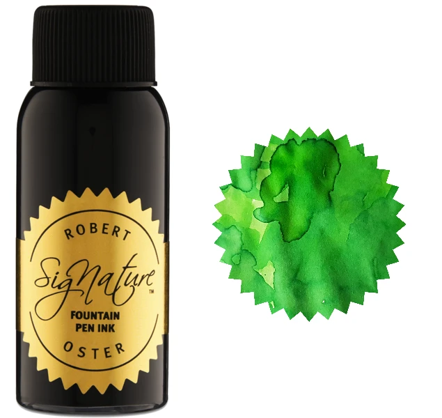 Robert Oster Fountain Pen Ink Bottle, 50ml, Green Green 3 Robert Oster Fountain Pen Ink Bottle, 50ml, Green Green