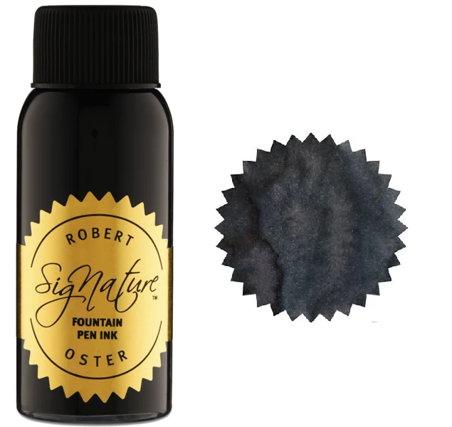 Robert Oster Fountain Pen Ink Bottle, 50ml, Opal Grey 3 Robert Oster Fountain Pen Ink Bottle, 50ml, Opal Grey