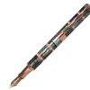 Monteverde Regatta Black Mother Of Pearl Fountain Pen, Rosegold Trim -Noodlers Store rosegoldfpmotherofpearl