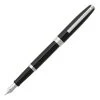 Sheaffer Sagaris Fountain Pen, Black Lacquer & Chrome, Medium Nib
