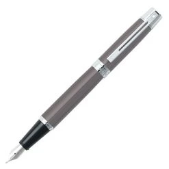 Sheaffer 300 Gray Lacquer Fountain Pen, Medium Nib