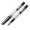 TWSBI Diamond 580 Rose Gold II Fountain Pen, Black 2 TWSBI Diamond 580 Rose Gold II Fountain Pen, Black -Noodlers Store twsbi 580 smoke rg ii fountain pen vulpen 1100x1100 1