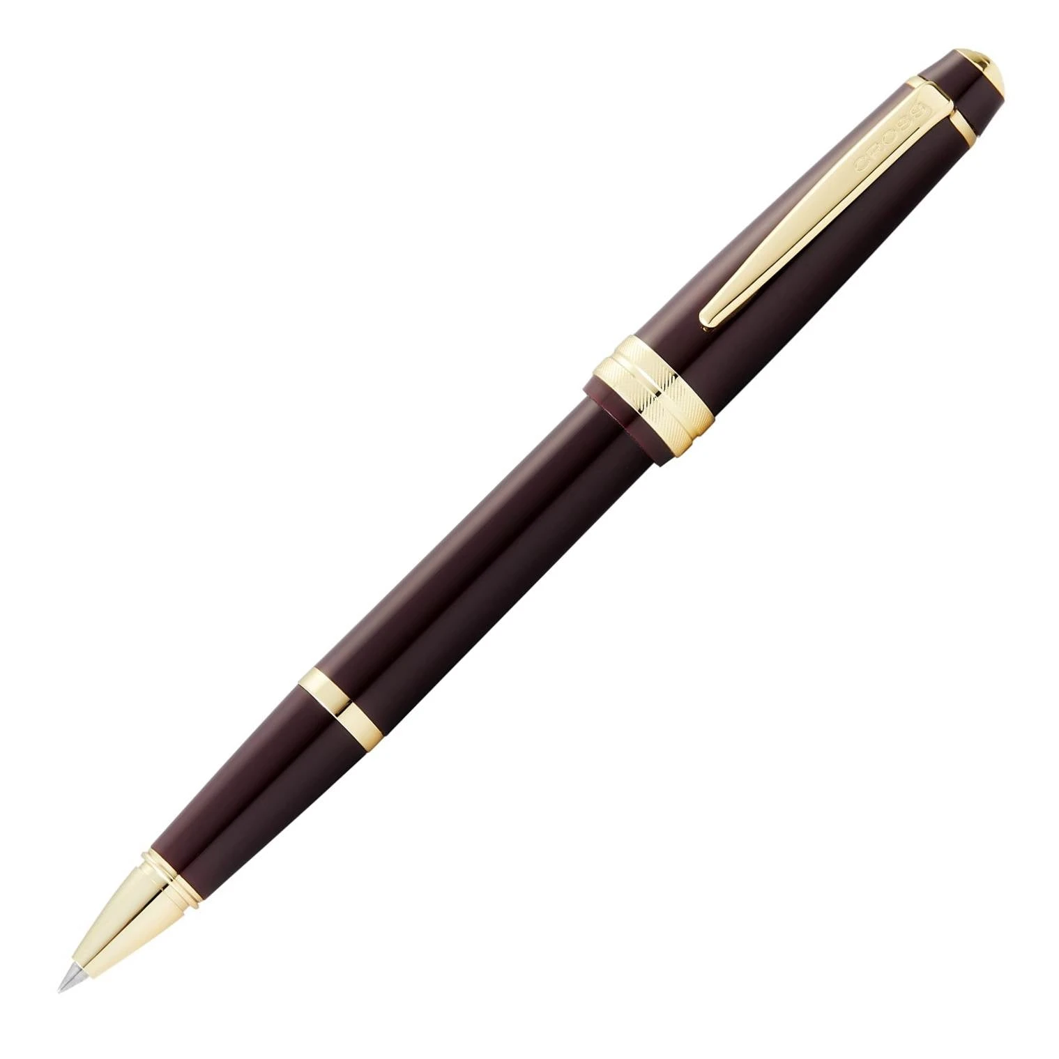 Cross® Cross Bailey Light Rollerball Pen, Polished Burgundy & Gold 3 Cross® Cross Bailey Light Rollerball Pen, Polished Burgundy & Gold