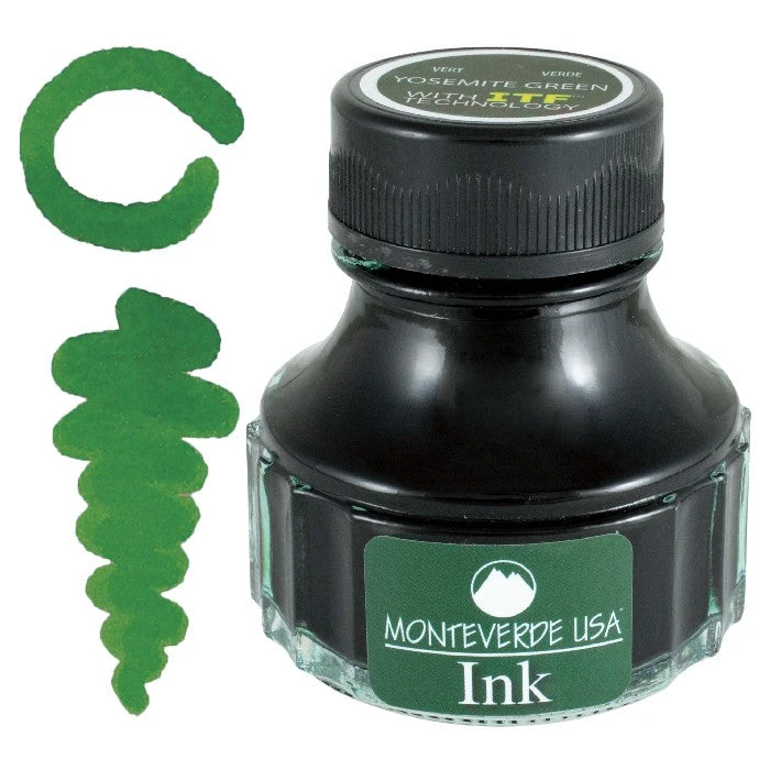 Monteverde 90ml Fountain Pen Ink Bottle, Yosemite Green 3 Monteverde 90ml Fountain Pen Ink Bottle, Yosemite Green