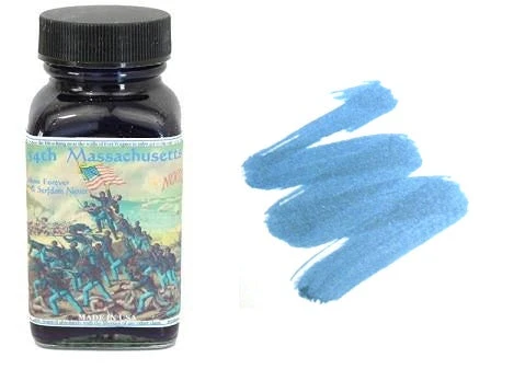 Noodlers Fountain Pen Ink Bottle - 54th Massachusetts 3 Noodlers Fountain Pen Ink Bottle - 54th Massachusetts