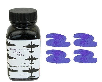 Noodlers Fountain Pen Ink Bottle - VMail North African Violet 3 Noodlers Fountain Pen Ink Bottle - VMail North African Violet
