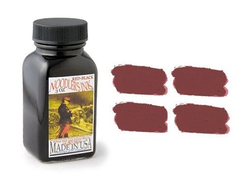 Noodlers Fountain Pen Ink Bottle - Red Black 3 Noodlers Fountain Pen Ink Bottle - Red Black